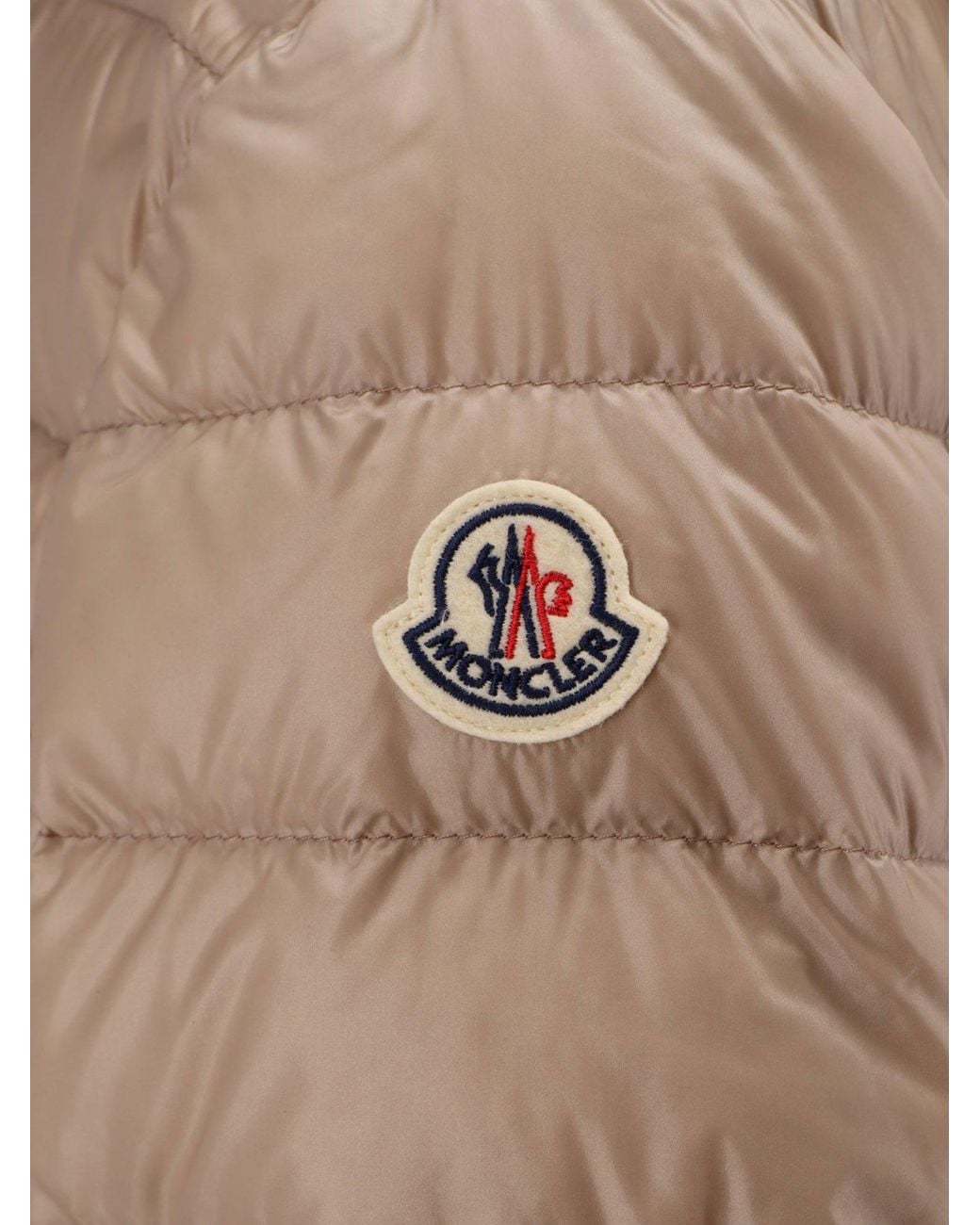 Moncler Natural Jasmin Hooded Down Jacket