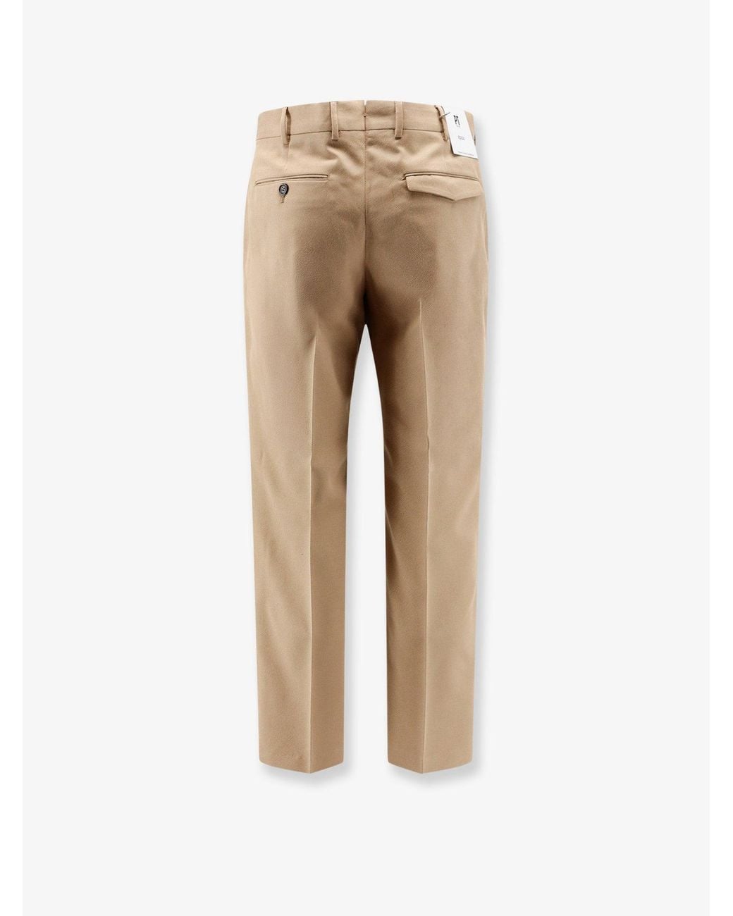 PT Torino Natural Michael Wool And Cotton Blend Trousers for men