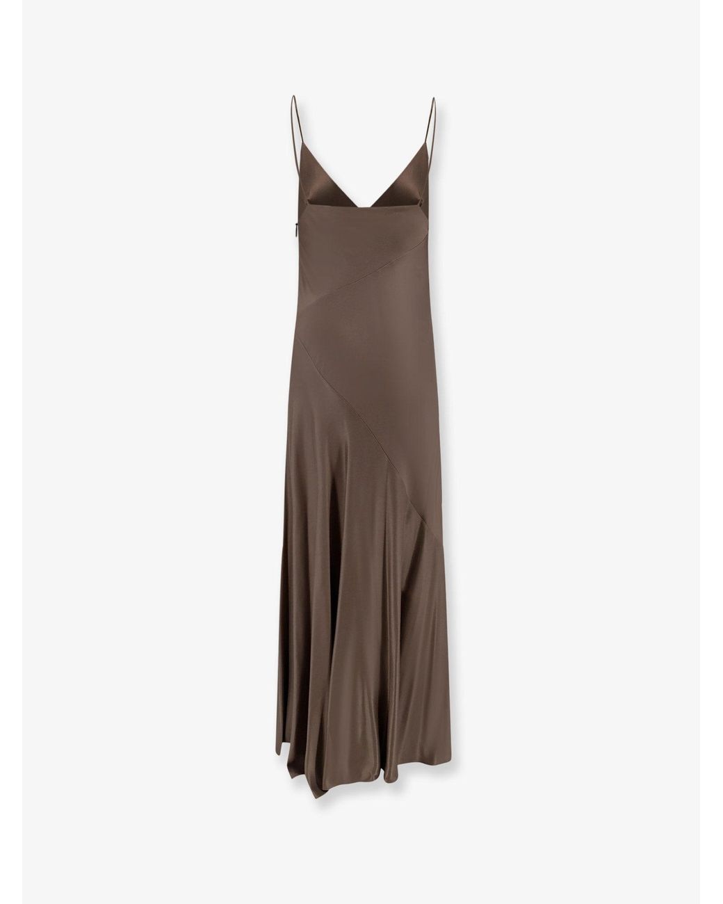 Alberta Ferretti Natural Viscose Long Dress