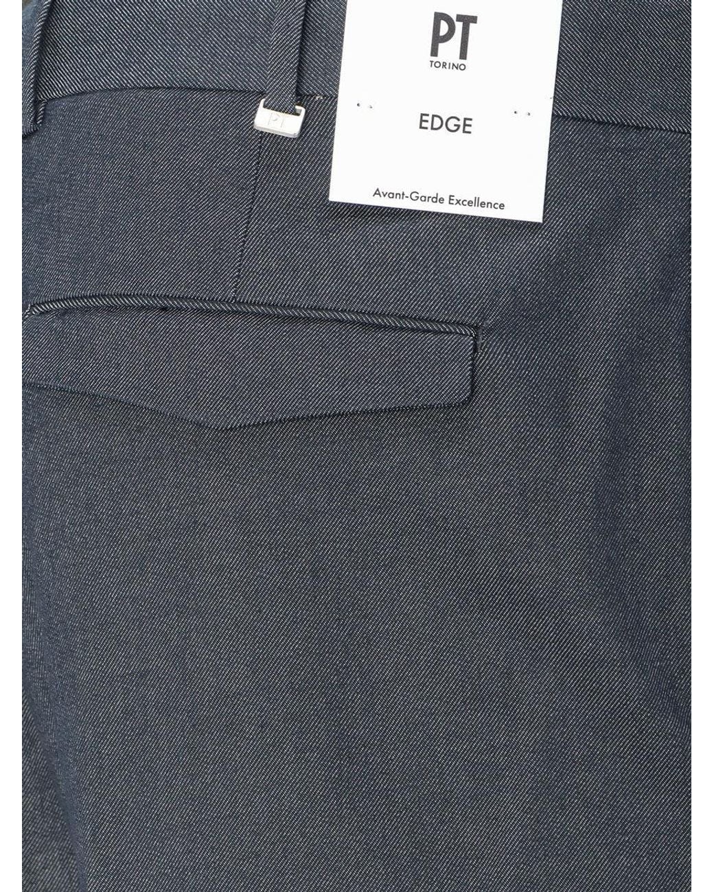 PT Torino Blue Michael Trousers for men