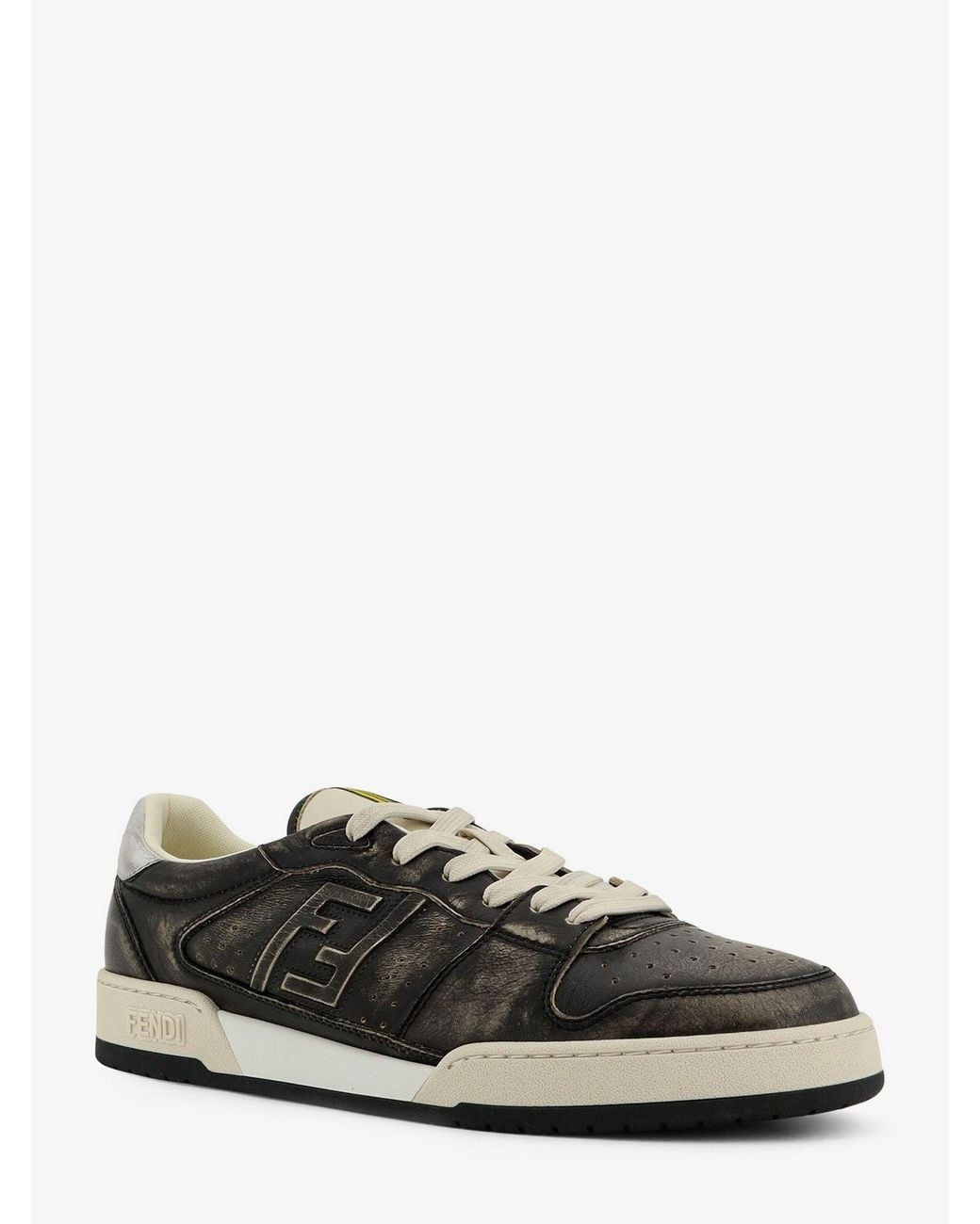 Fendi Black Match Low-Top Sneakers for men