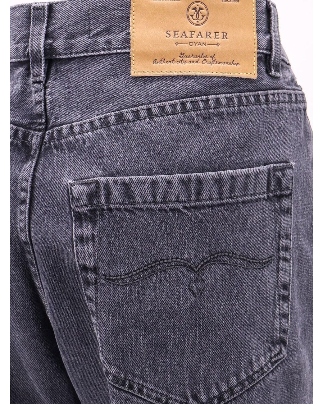 Seafarer Blue Cotton Trousers