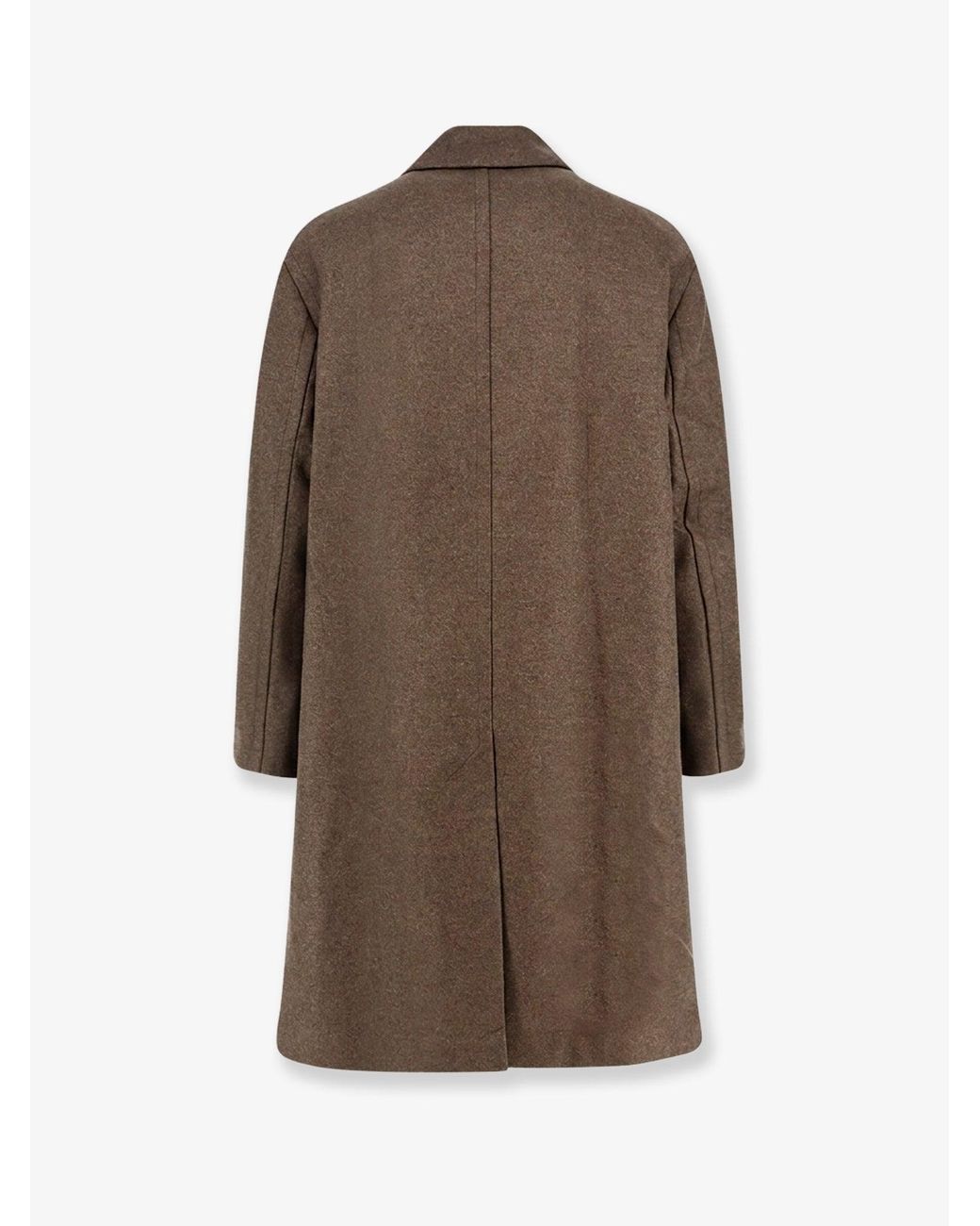 Studio Nicholson Brown Ady Wool Blend Loden Coat for men