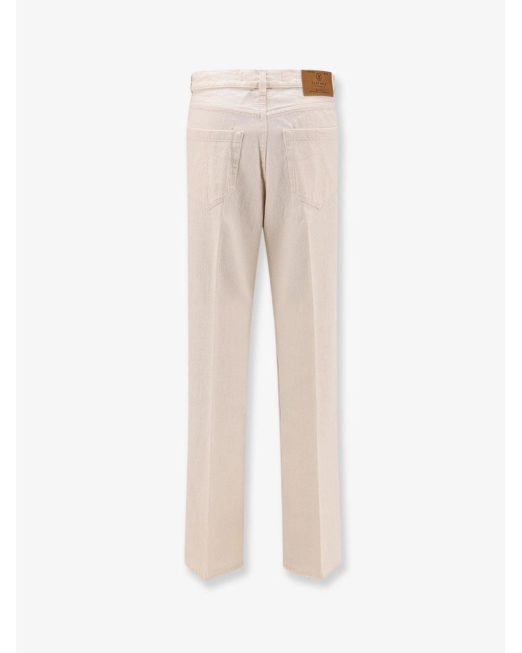 Seafarer White Cotton Trousers