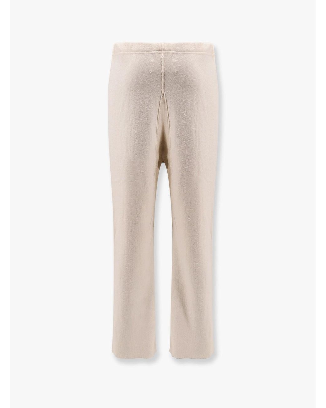 Maison Margiela Natural Cotton Jogger Trousers for men