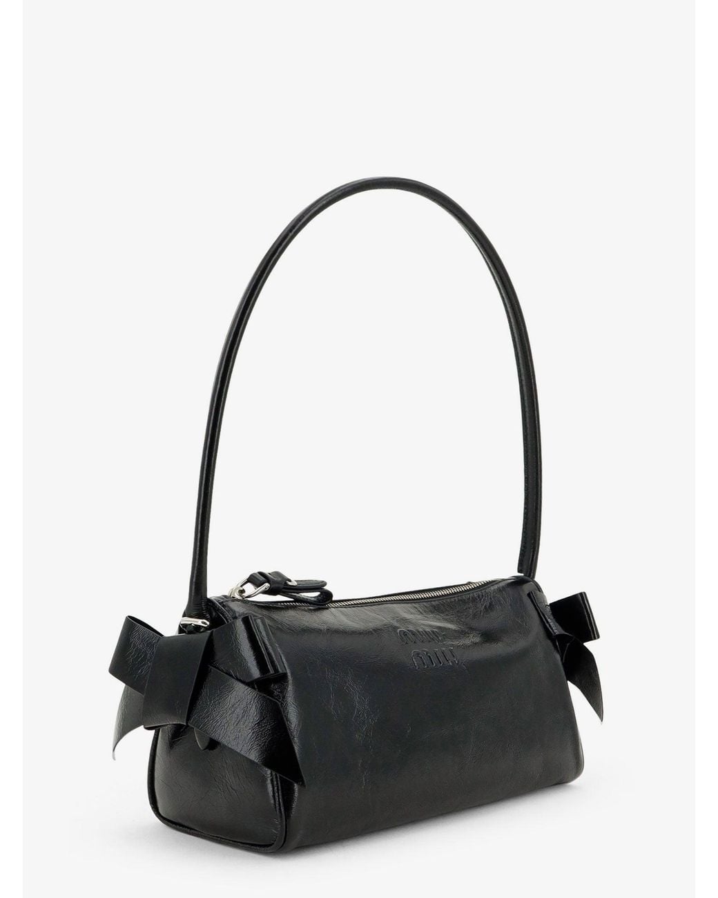 Miu Miu Black Leather Shoulder Bag