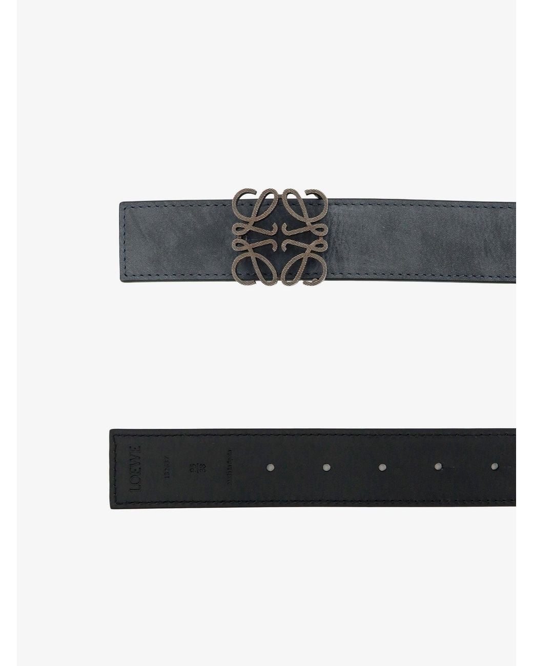 Loewe White Anagram Suede Belt for men