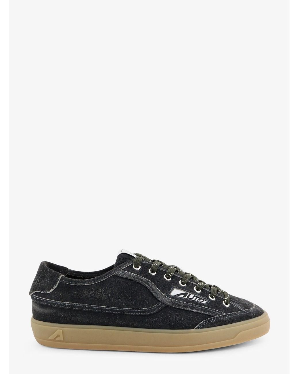 Autry Black Winscape Suede Sneakers With Logo for men