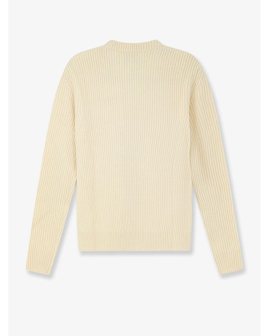 Alpha Studio White Virgin Wool And Cashmere Sweater for men