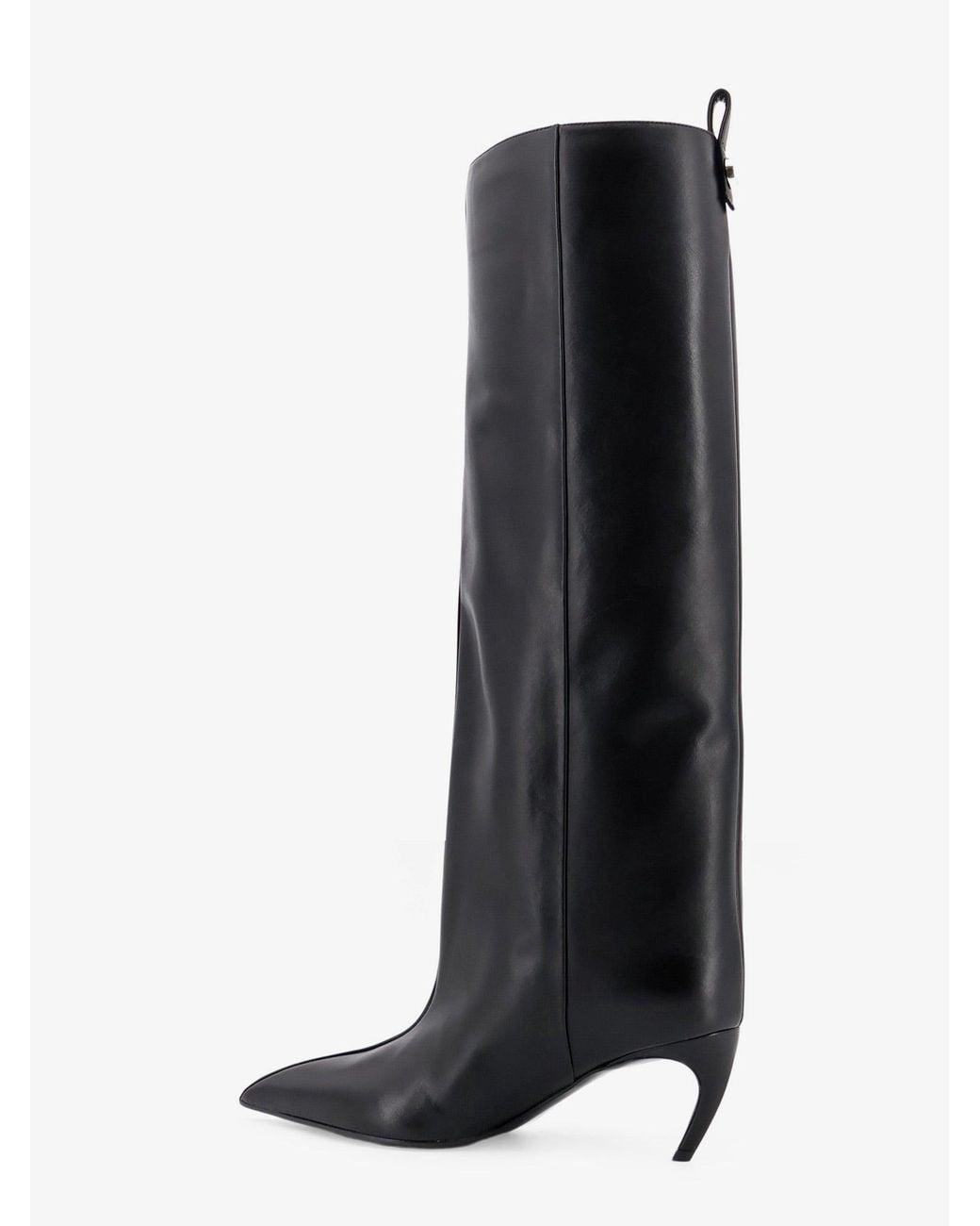 The Attico Black Lea Leather Boots