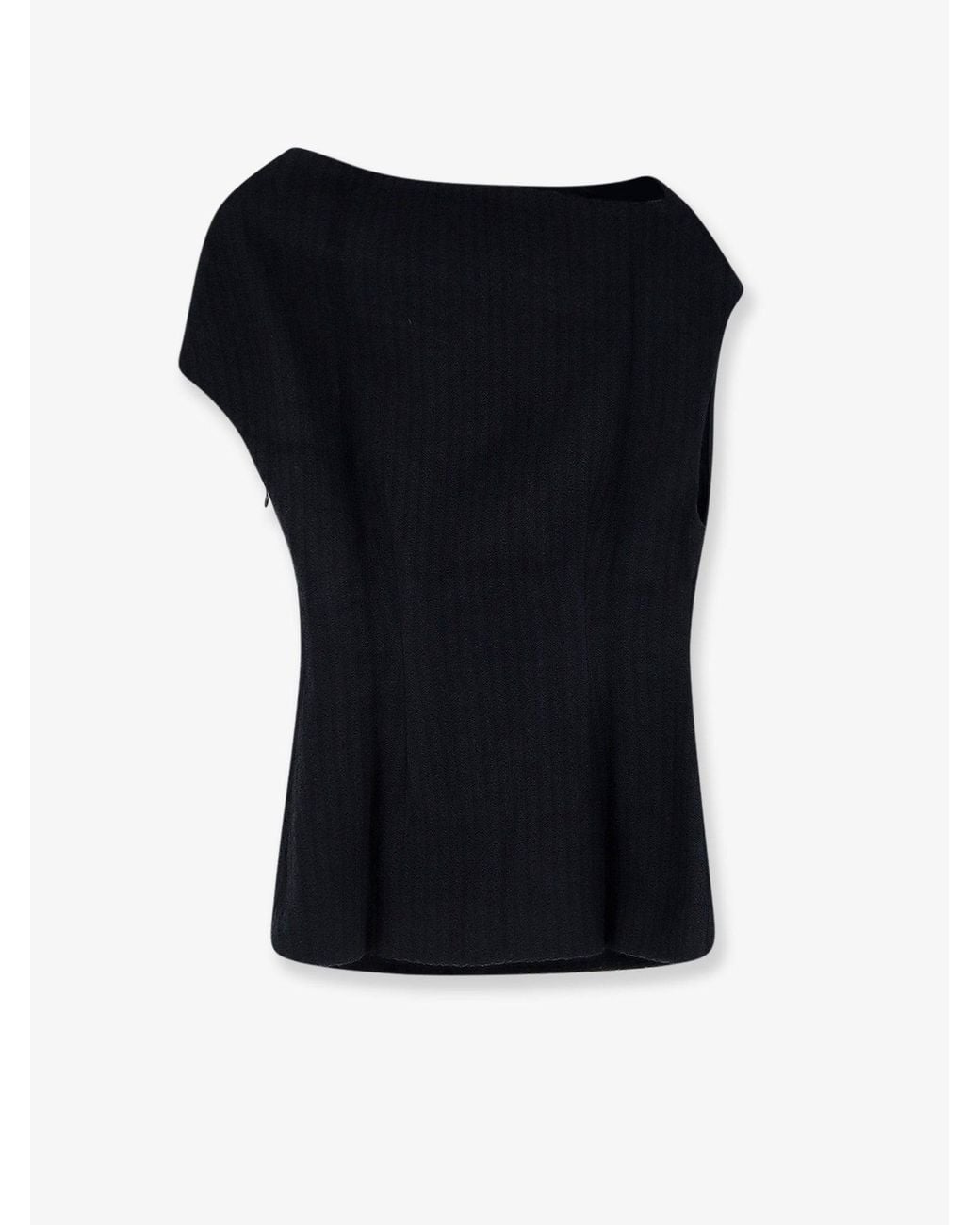 Totême Black Organic Cotton Top