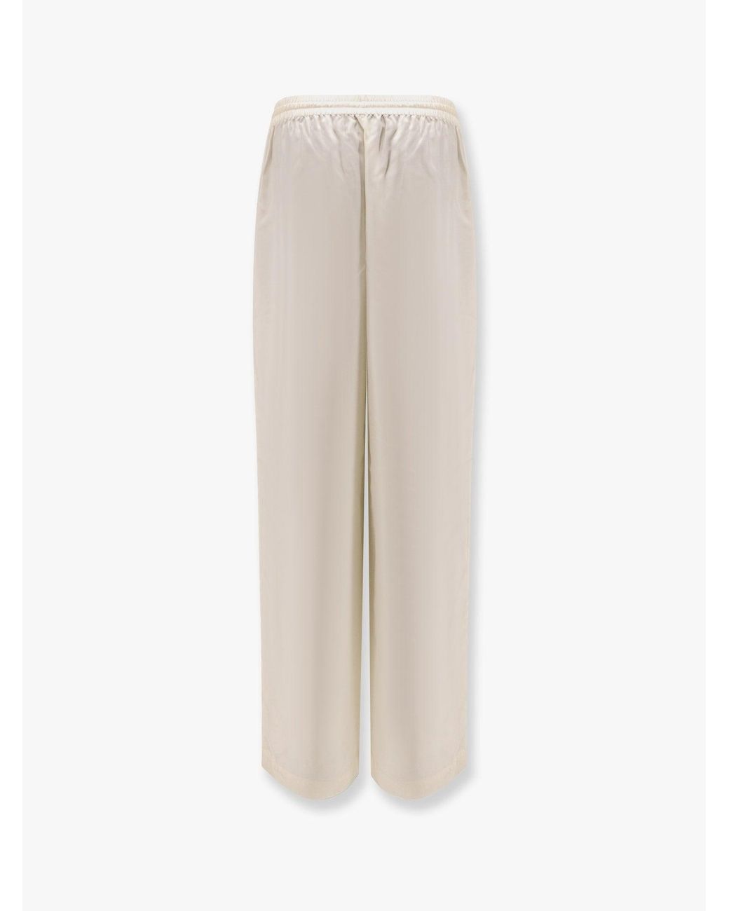 Rohe White Jogger Silk Trouser