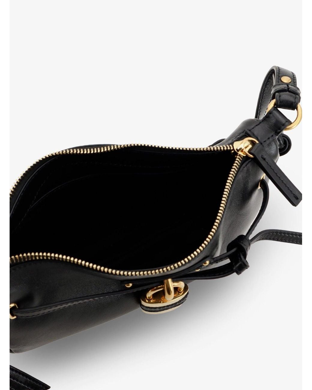 Chloé Black Paddington Sling Leather Shoulder Bag