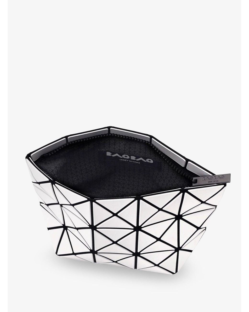 Issey Miyake White Prism Pvc Pouch