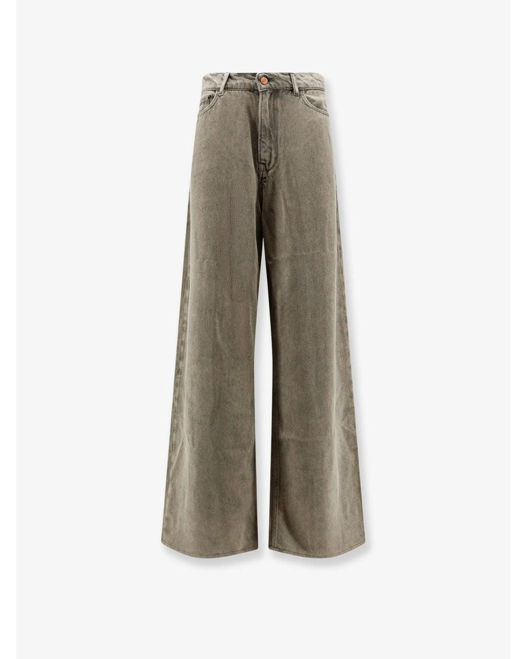 3x1 Natural Washed-Out Denim Skater Trousers