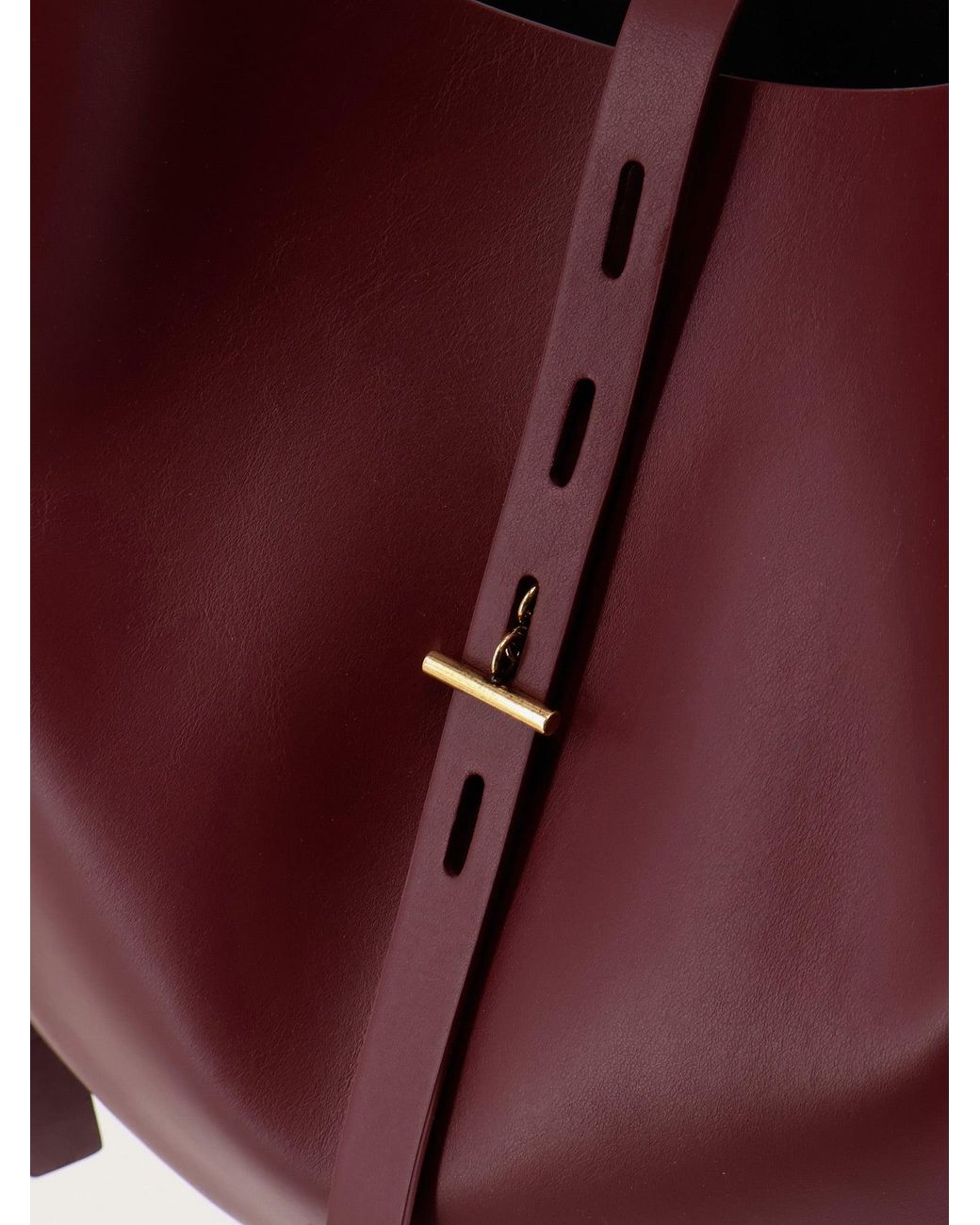 MINOBOSSI Red Liz Leather Crossbody Bag