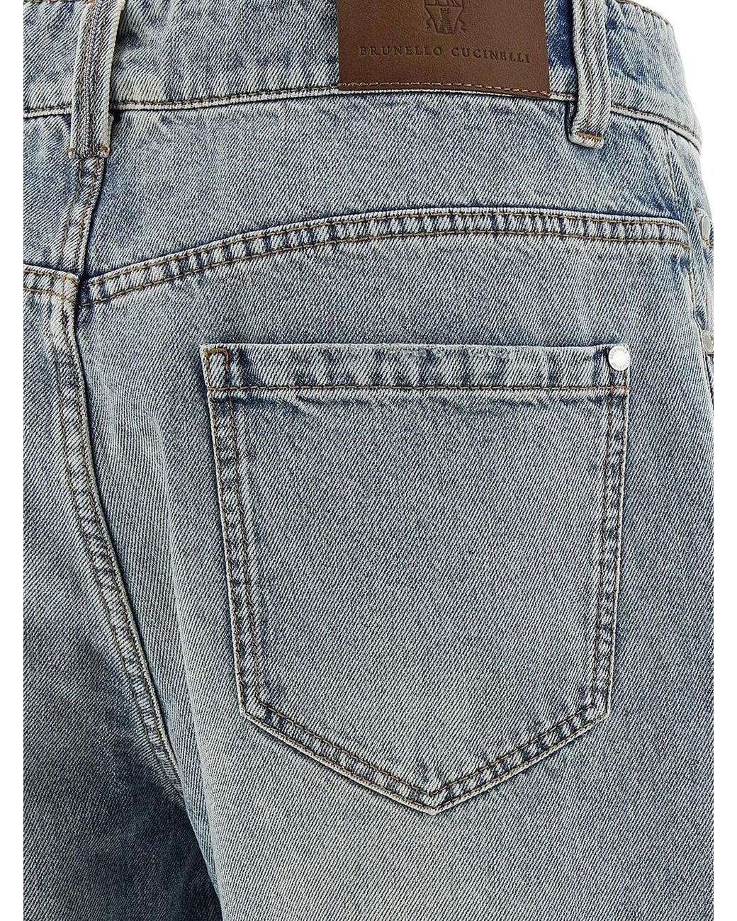 Brunello Cucinelli Gray The Retro Vintage Jean