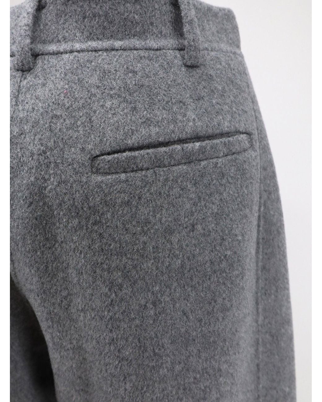 R2W Gray Wool And Cashmere Trousers