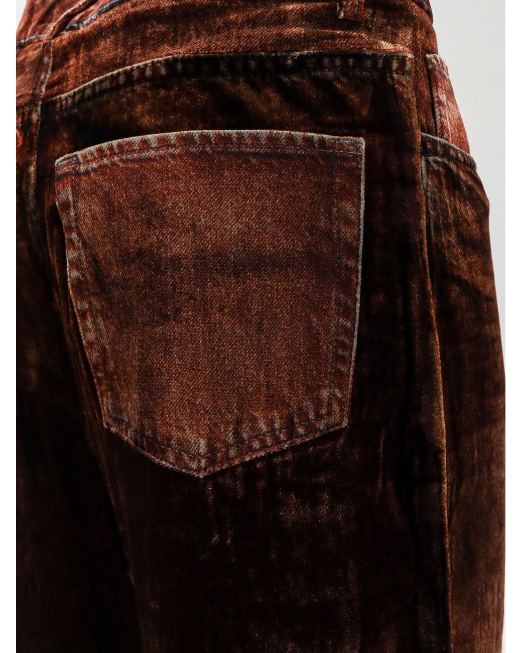 Pierre Louis Mascia Brown Kandox Iridiscent Chenille Trousers