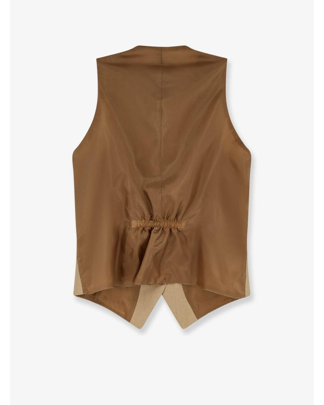 Tagliatore Natural Linen Vest