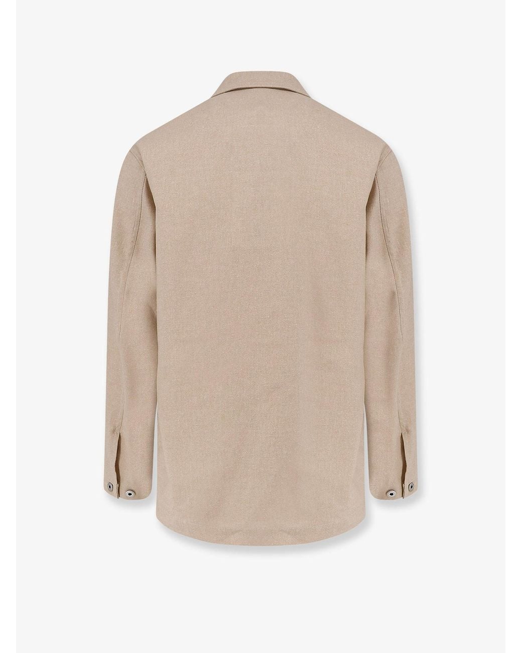 Hevò Natural Castelluccio Cotton And Linen Jacket for men