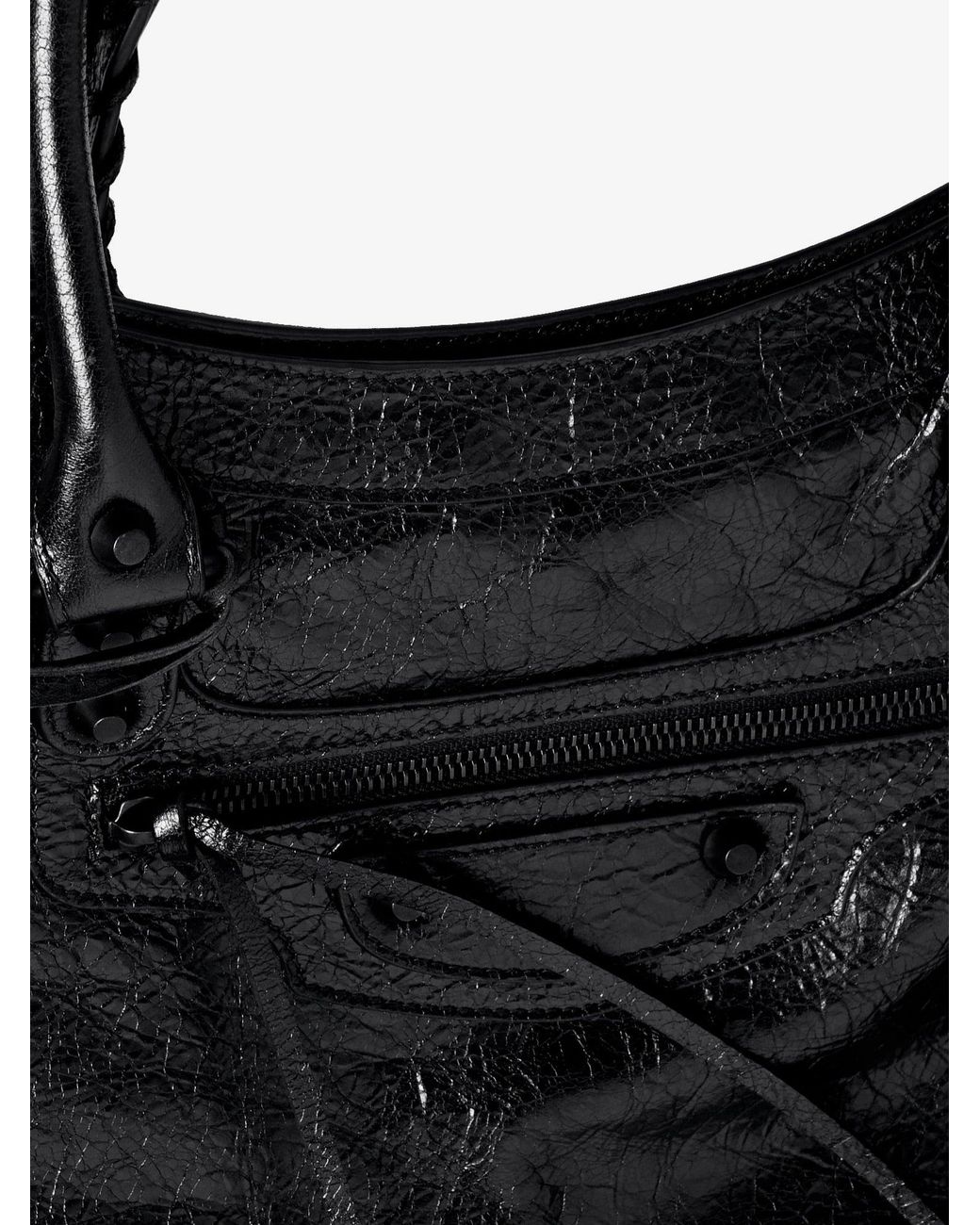 Balenciaga Black Le City Bag L Leather Handbag for men