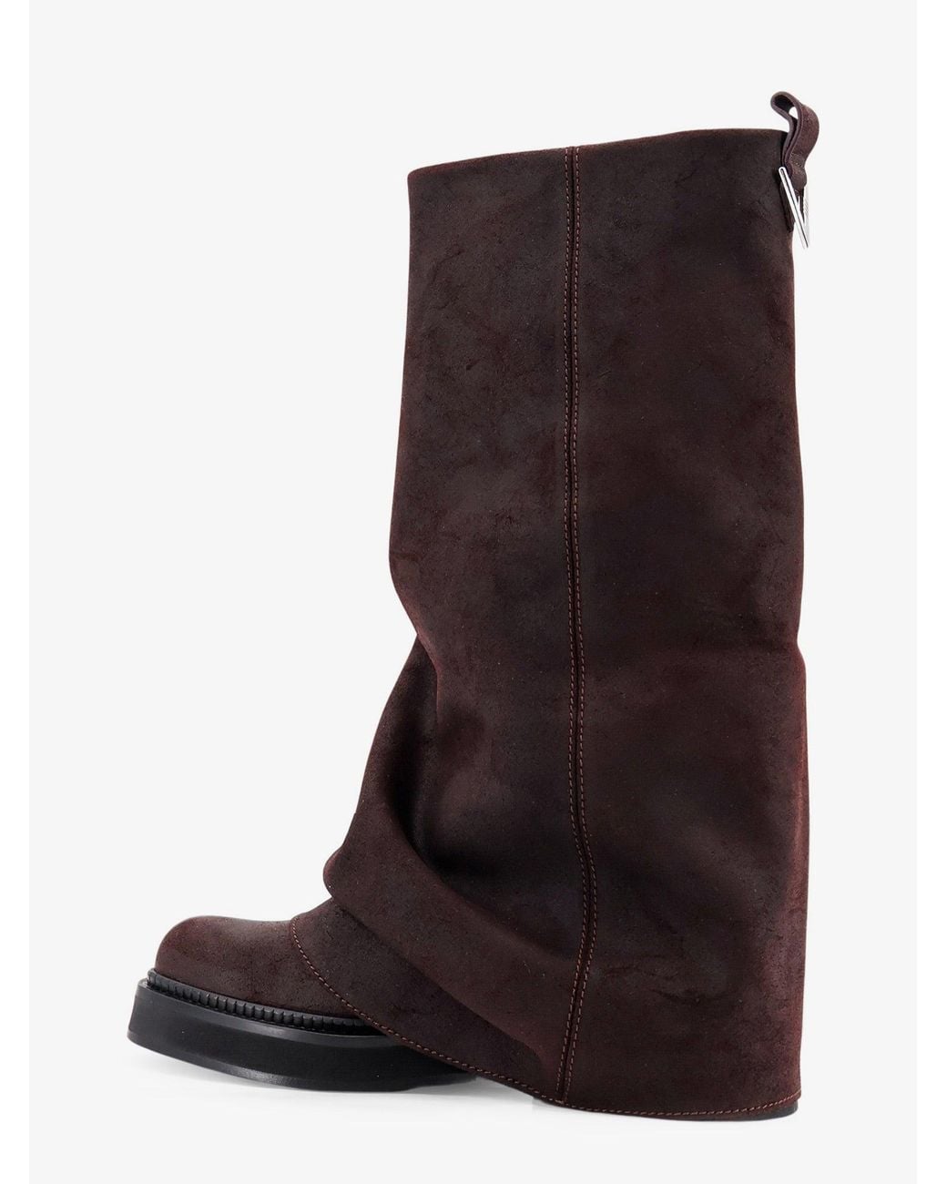 The Attico Brown Robin Suede Boots