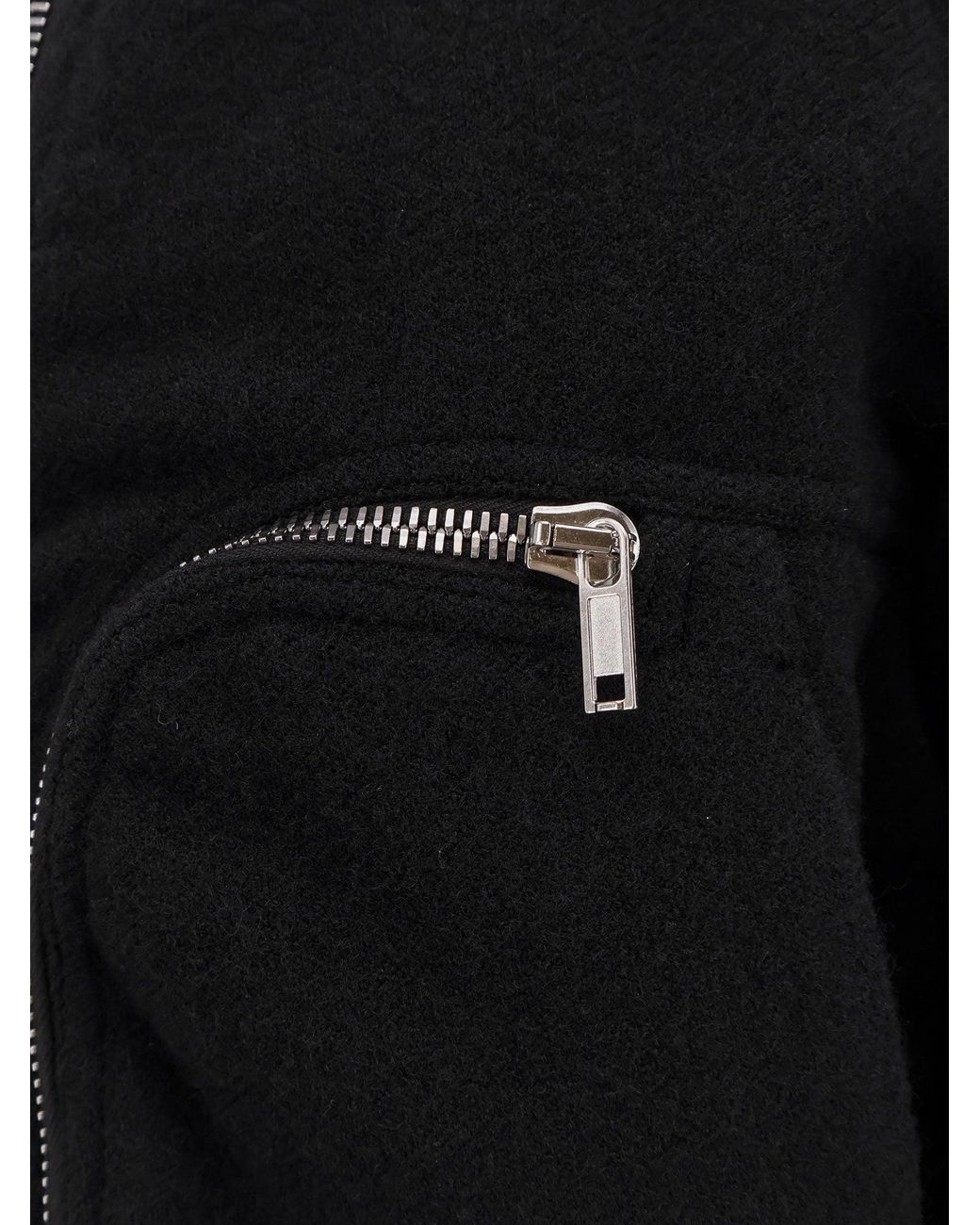 Rick Owens Blue Bauhaus Flight Virgin Wool Bomber for men