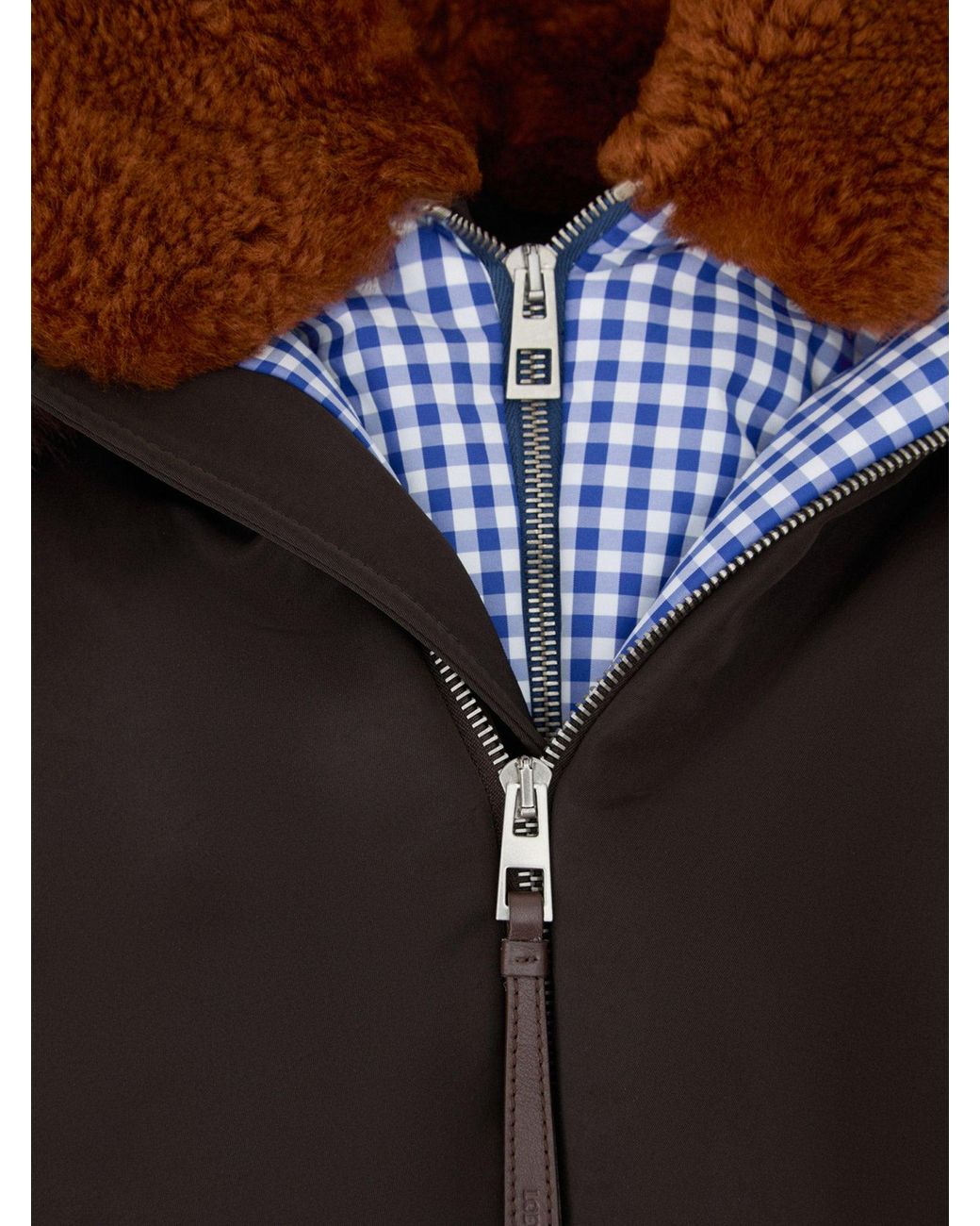 Loewe Black Technical Fabric Jacket With Double-Layer Structure