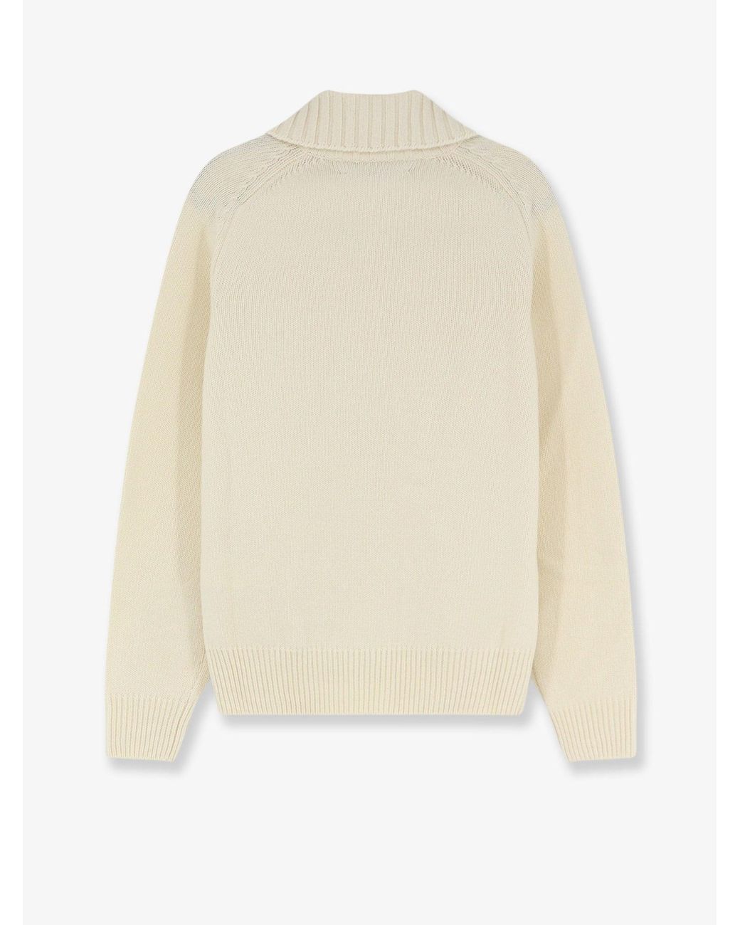Sebago White Wool Blend Sweater for men