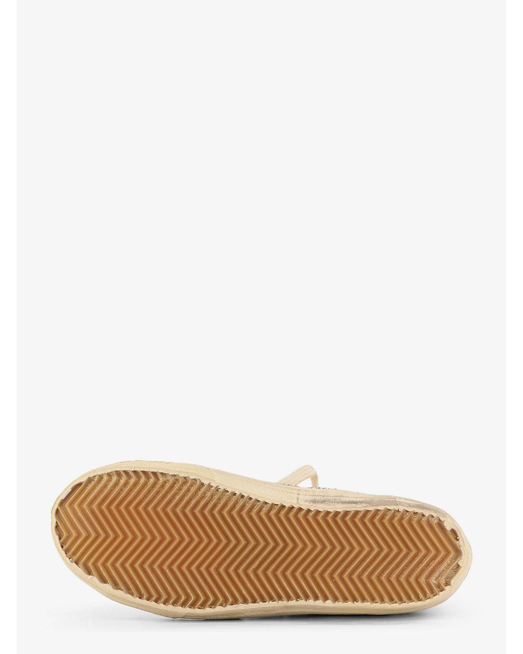 Golden Goose Deluxe Brand White Leather Sneakers With All-Over Glitter Detail