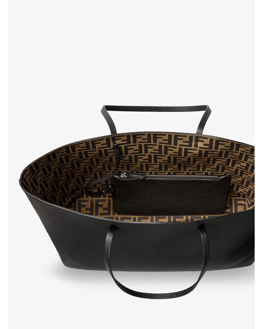 Shopper Roll Large di Fendi in Black