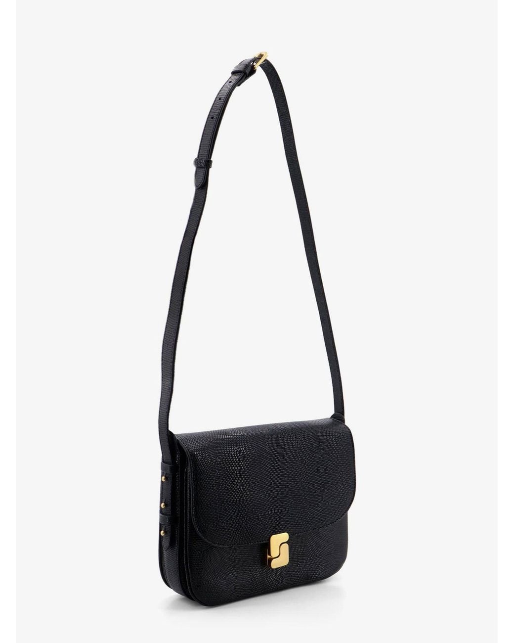 Soeur White Leather Crossbody Bag Bellissima Maxi Shoulder