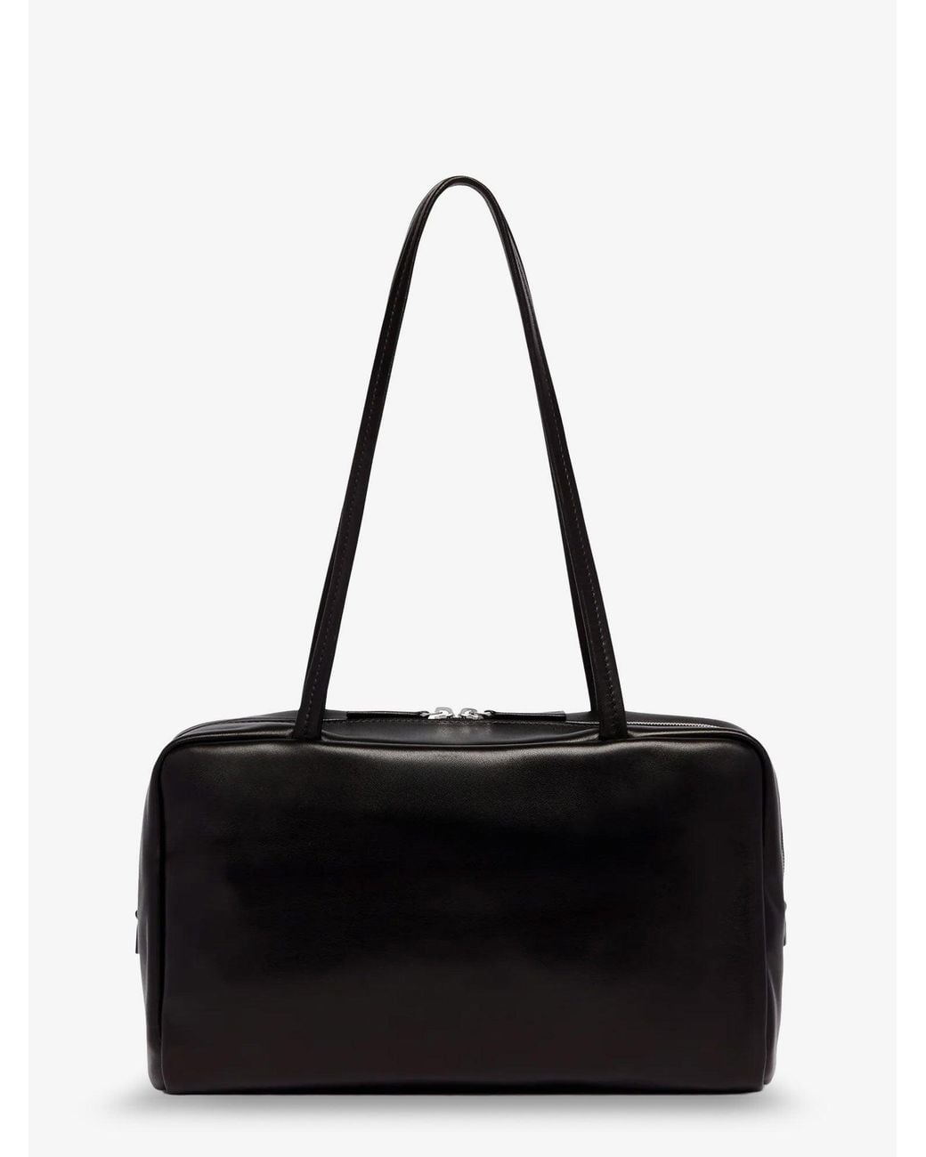 The Row Black Astra Leather Shoulder Bag