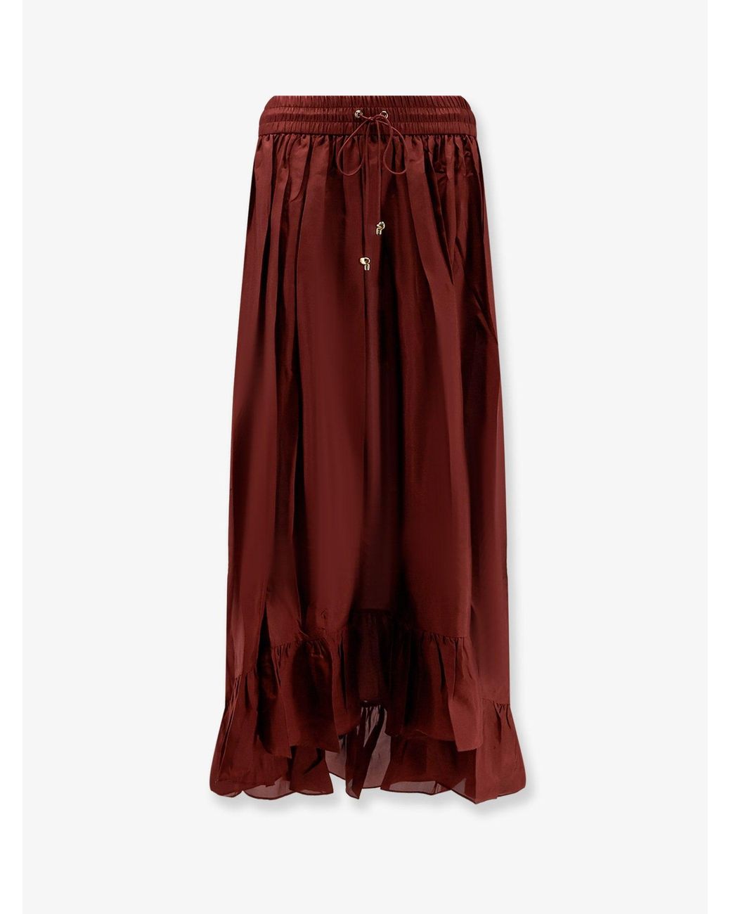 Zimmermann Purple Aster Silk Skirt