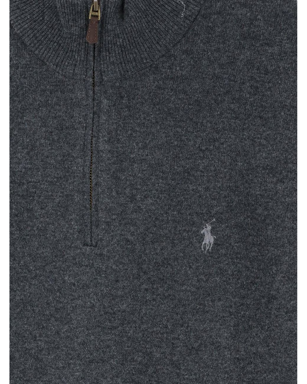 Polo Ralph Lauren Gray Wool Sweater for men