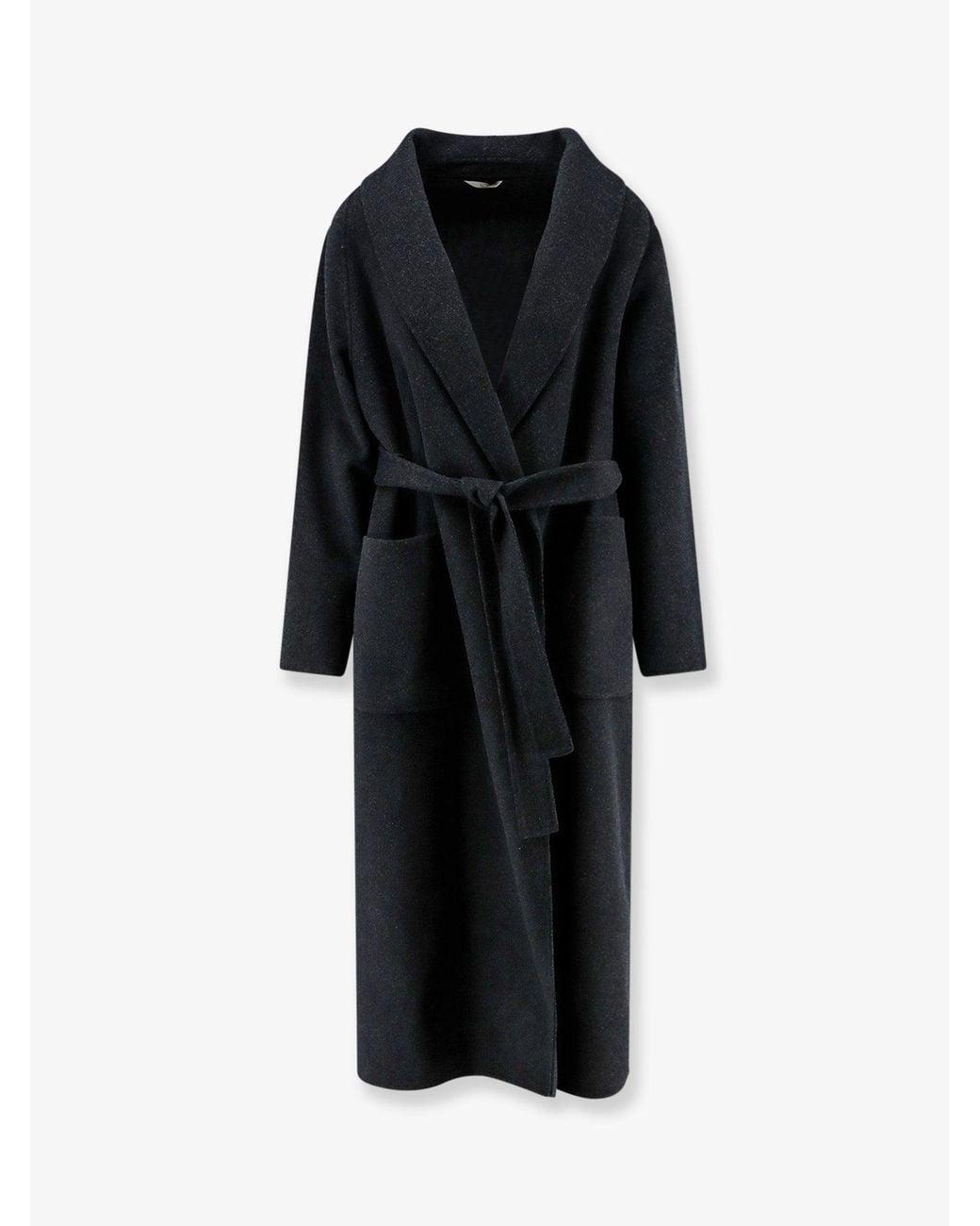 Hevò Black Alliste Wool Coat