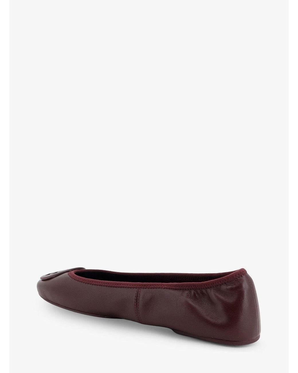 Tory Burch White Reva Travel Ballet Ballerinas