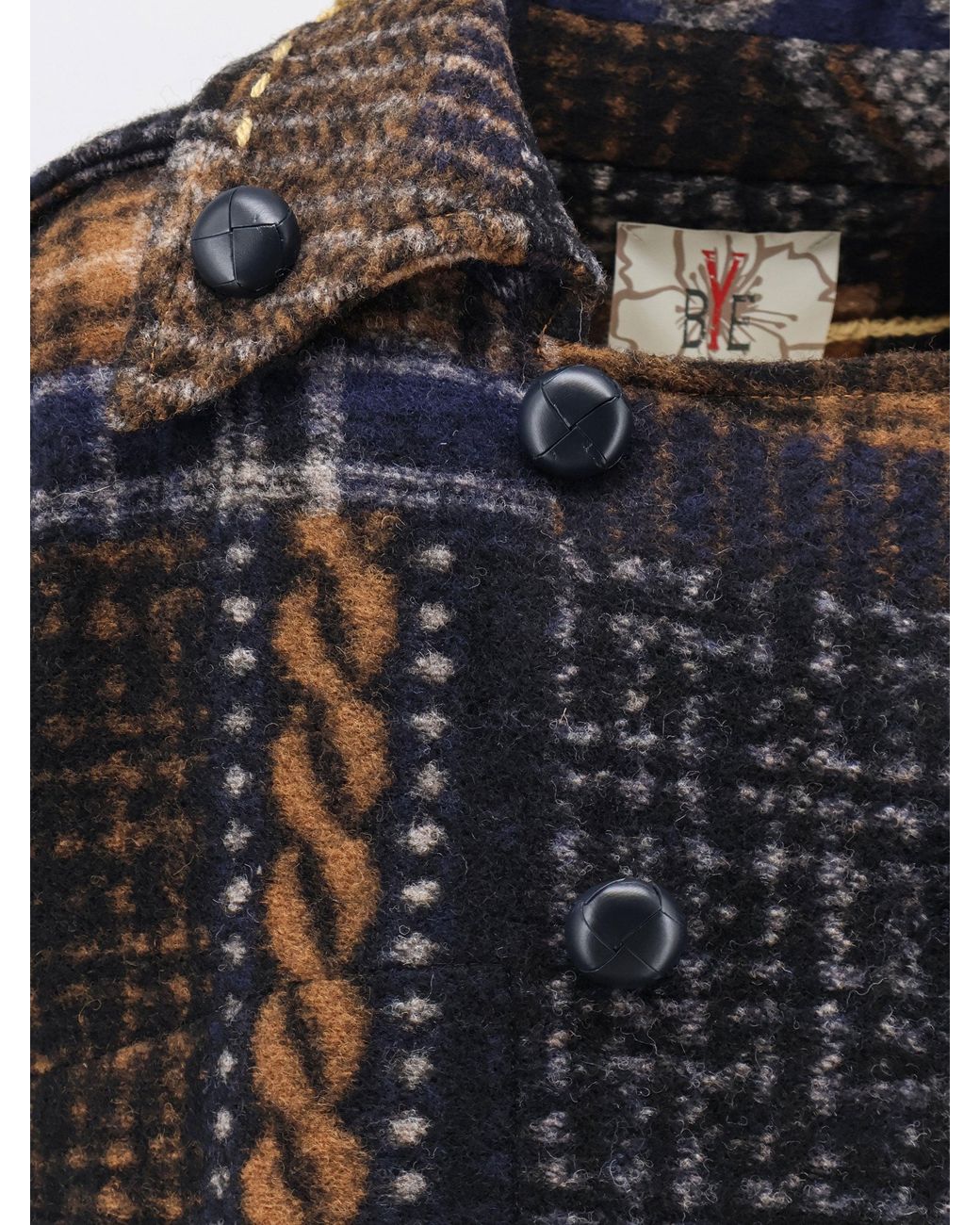 BYE Firenze Blue Wool Blend Coat