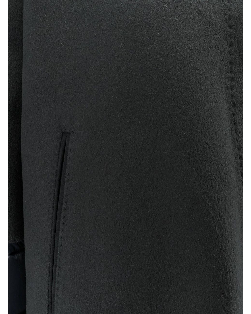 Moorer Black Resia-Cwr Down Jacket With Removable Cape