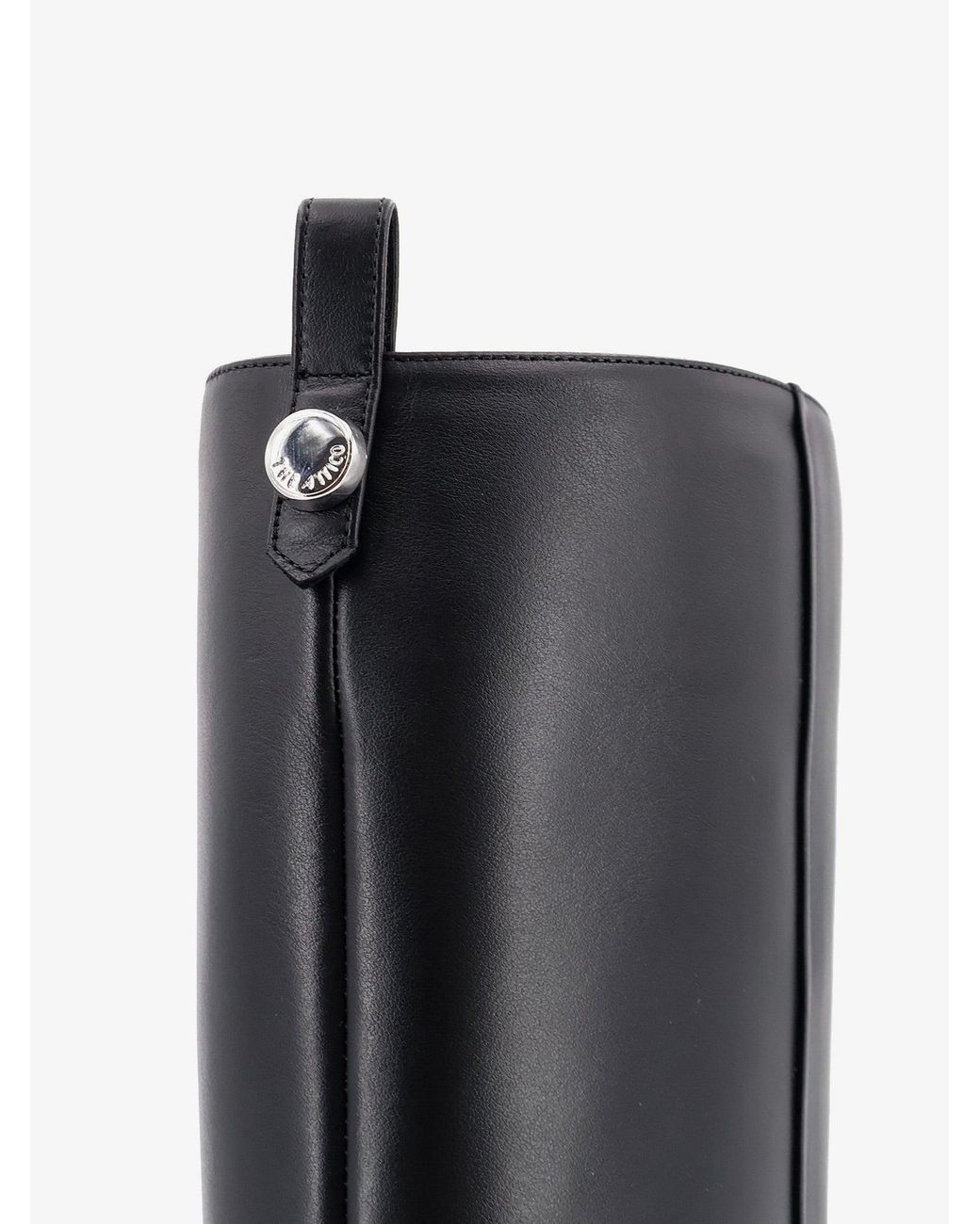 The Attico Black Lea Leather Boots