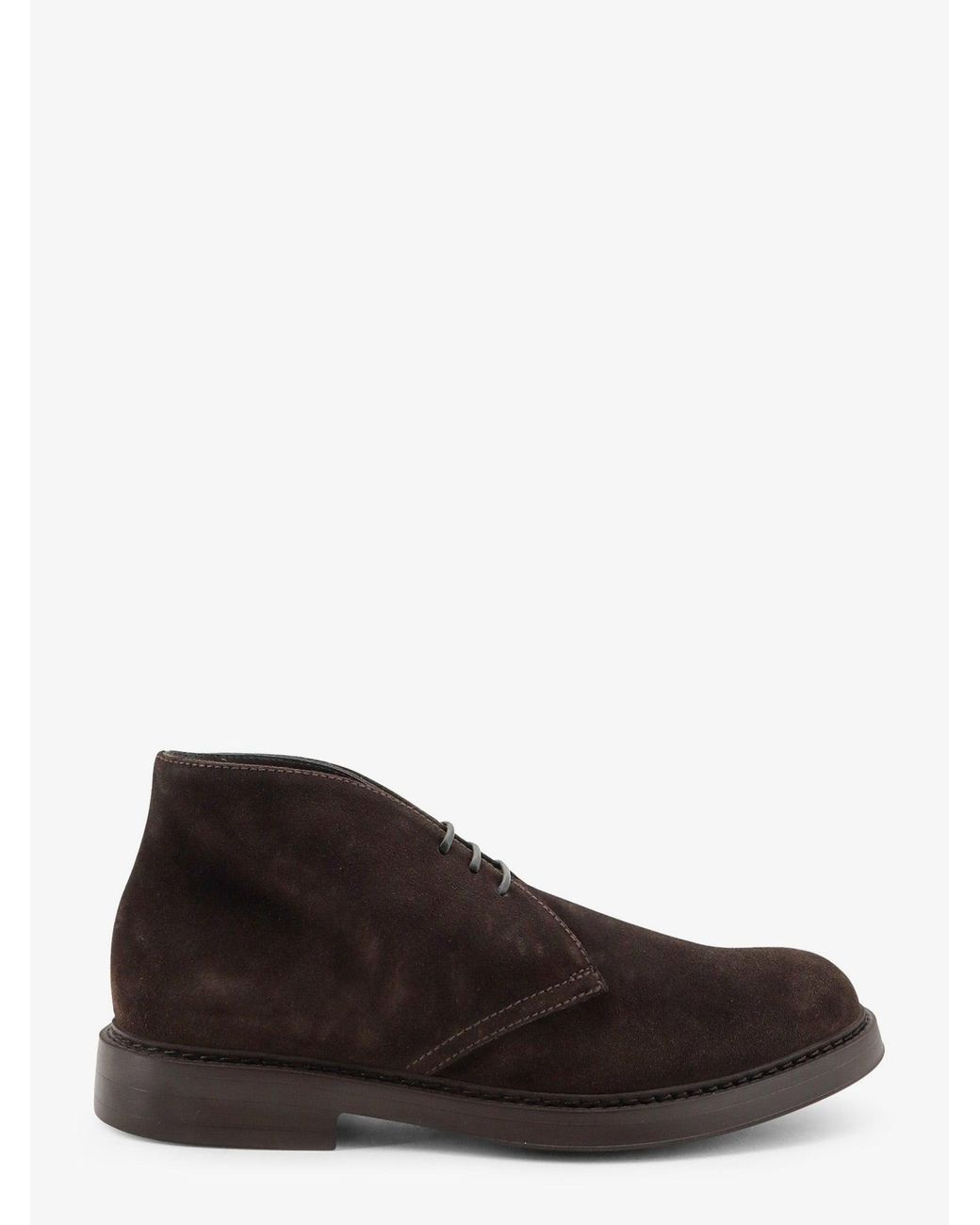 Doucal's White Suede Lace-Up for men