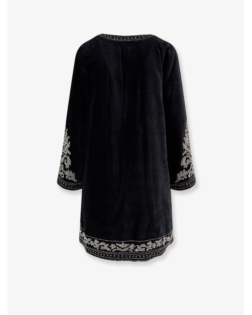 Scarlett Poppies Black Signe Velvet Dress With Studs