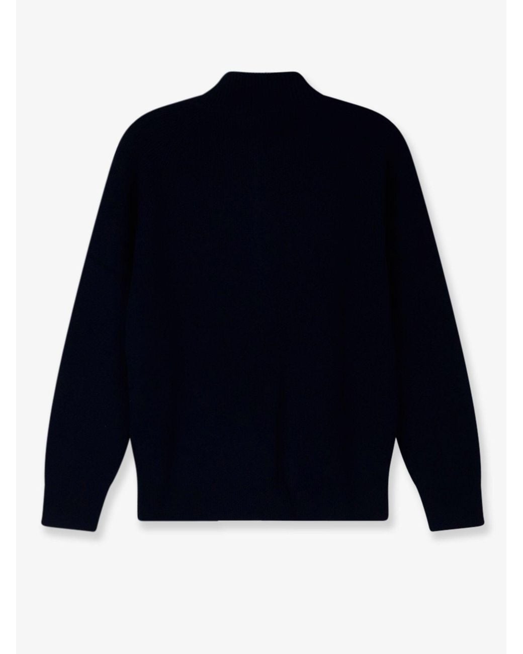 Bramani Cashmere Blue Cashmere Zip-Up Cardigan for men