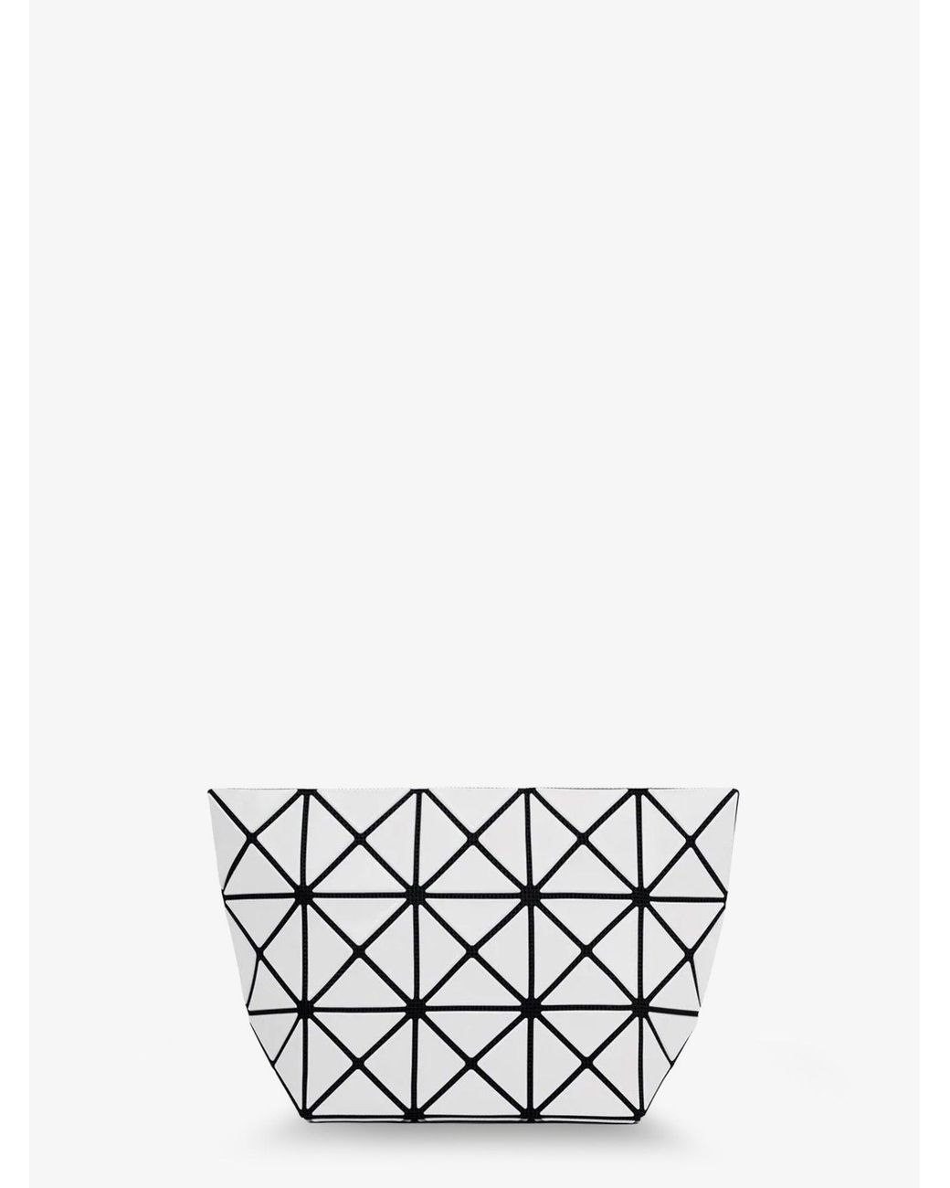 Issey Miyake White Prism Pvc Pouch