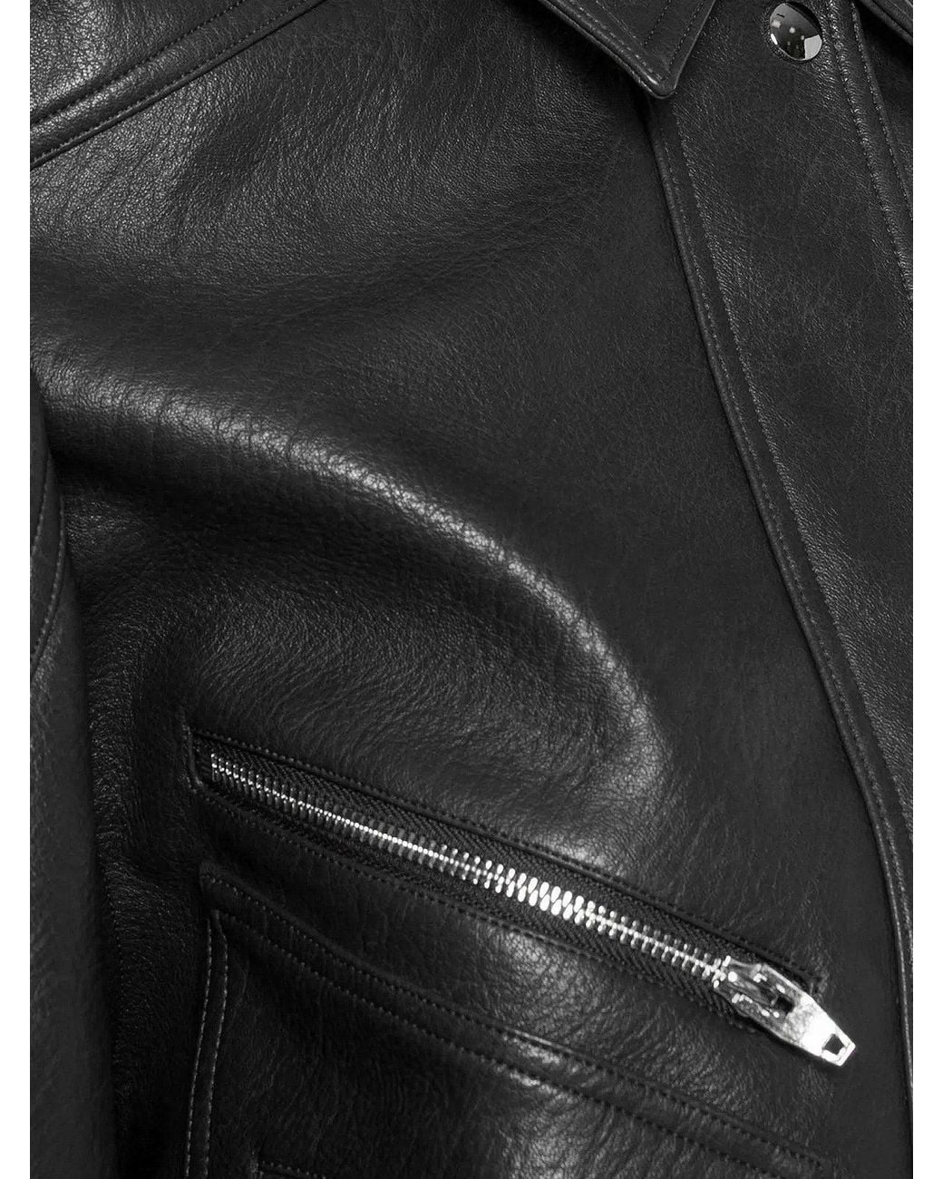 Frankie Shop Black Hudson Faux Leather Jacket