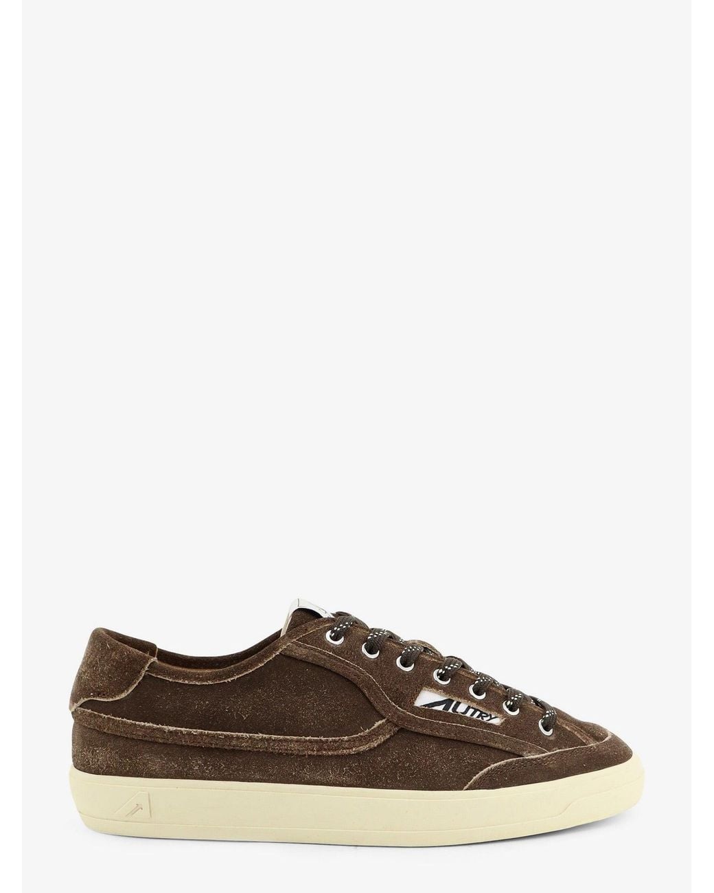 Autry Brown Windscape Suede Sneakers With Logo for men