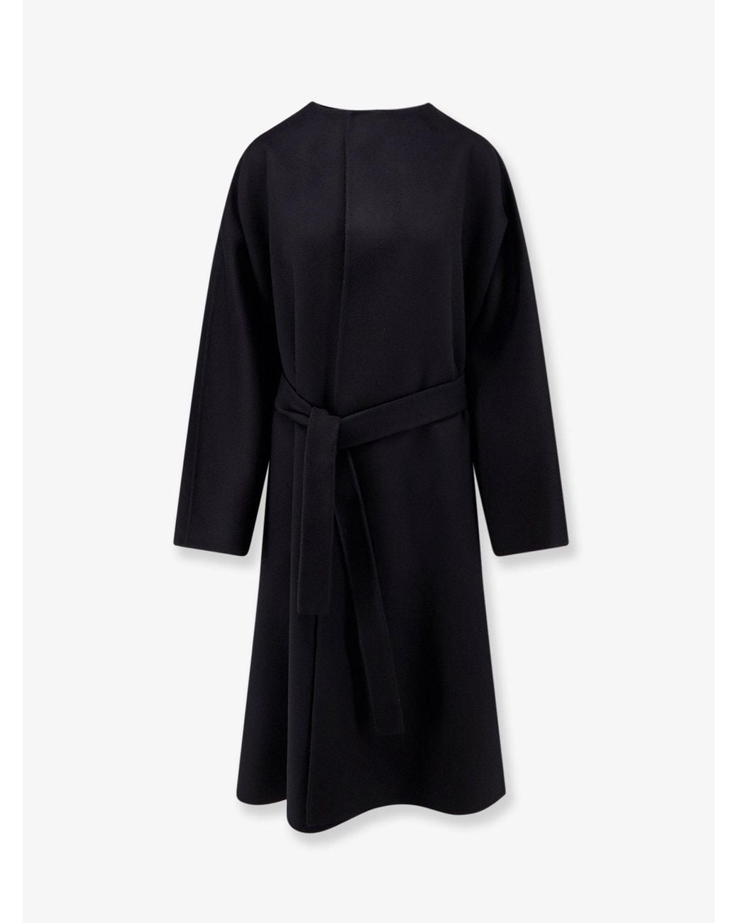 Gucci Black Wool And Silk Blend Coat