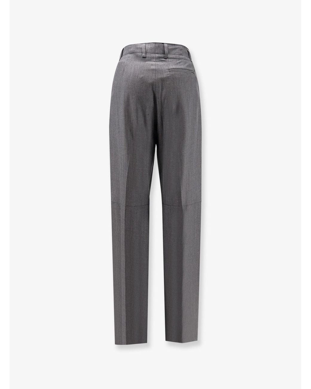 MM6 by Maison Margiela Gray Virgin Wool And Cotton Trousers