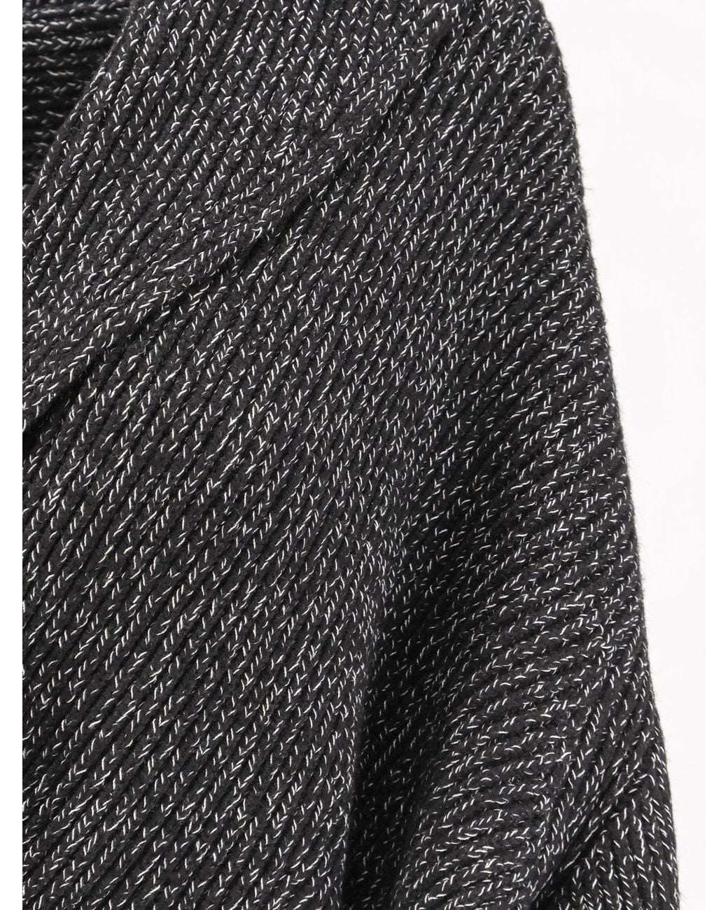 Totême  Black Double-Breasted Wool Cardigan